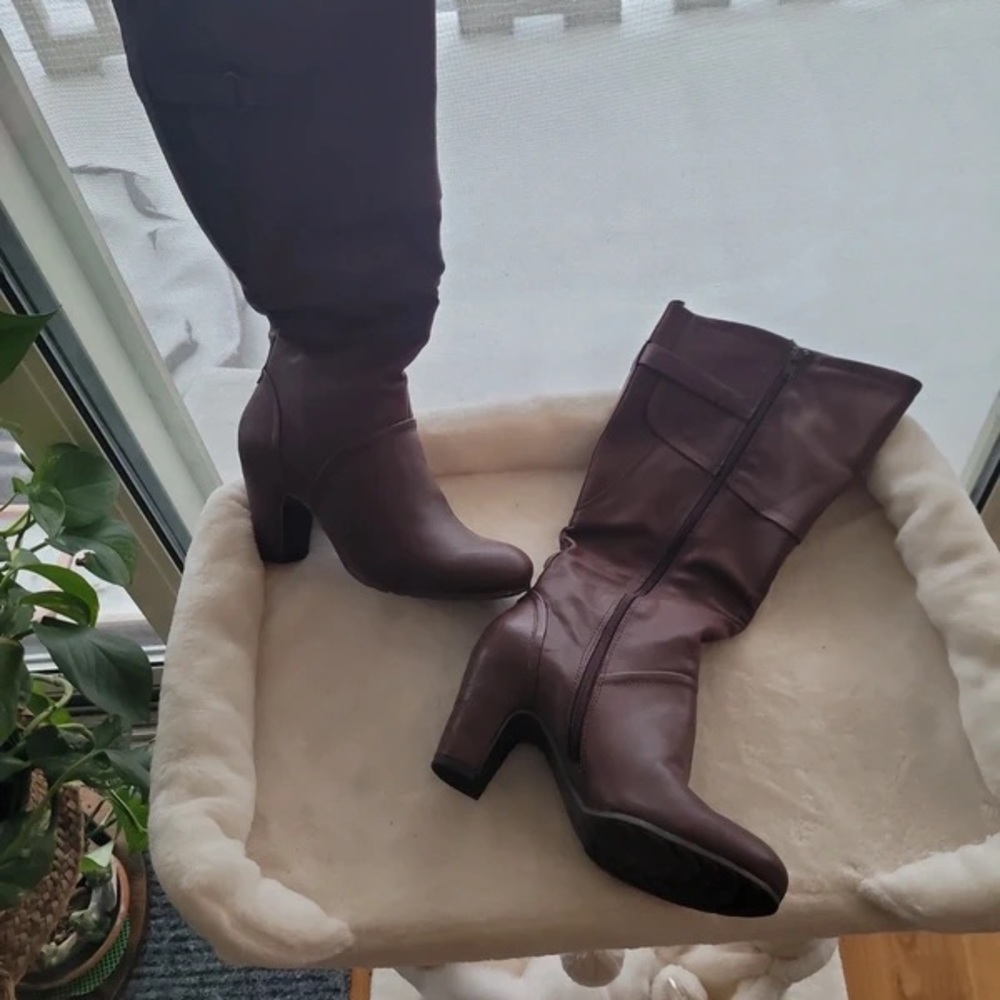 Chic Brown Heeled Boots
